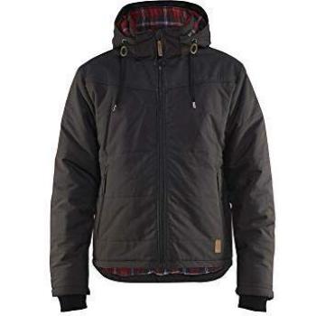 Chaqueta de trabajo forrada invierno gris oscuro tamaño XS