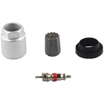 Gazechimp 4x Tapa Ojal Tuerca Núcleo de Válvula kit Sensor de Presión de Rueda para Automoviles