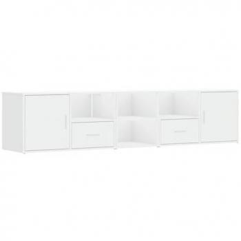 vidaXL Corner Cabinet White 200x40x45 cm Engineered Wood