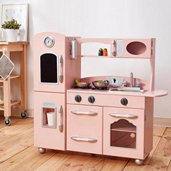 Teamson Kids Little Chef Westchester Retro Play Kitchen - Pink