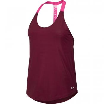 Nike W Tank Elevate Elastika Jdi - Camiseta de tirantes para mujer, color rojo, talla S