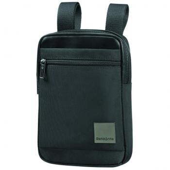 Bandolera Samsonite Hip-Square Crossover S blanda, capacidad 2 litros, color negro