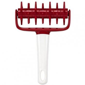 Lily cook CMKP5310 Rodillo Marcador Masa 17,5 CM, Rojo/Gris, 11,60 x 4,90 x 17,70 cm