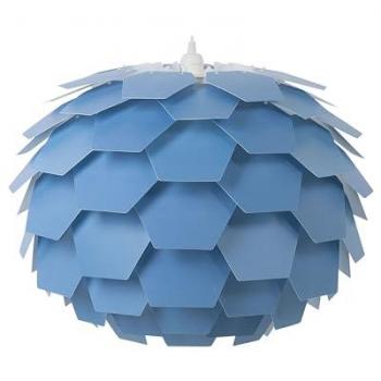 Lámpara de techo moderna grande azul con diseño floral Segre