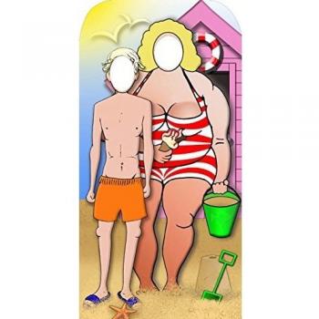 Star Cutouts SC134 Seaside Couple Stand in Cardboard Cut Out