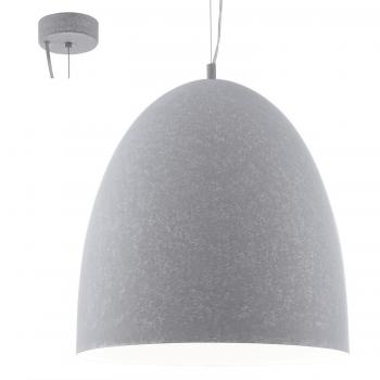 Lámpara Colgante Eglo Sarabia Diseño Cemento 1 Luz E27 Dimable Ø48,5cm