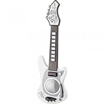 Guitarra Electrónica Music Junior 65 cm Blanca/Gris con Sonido, Luz y Accesorios