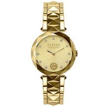 Versus Versace VSPCD5718 Covent Garden Champagne Dial Womes Watch S/S Bracelet