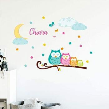 Ambiance Sticker Pegatinas Personalizadas con Nombre Personalizado, 2 láminas de 30 x 40 cm y 50 x 30 cm P