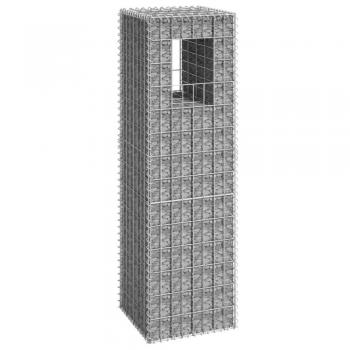 vidaXL Gabion Basket Post 40x40x140 cm Iron