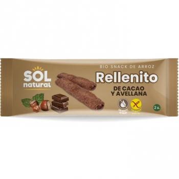 Rellenitos de Cacao y Avellanas Sin Gluten Bio 25g Sol Natural