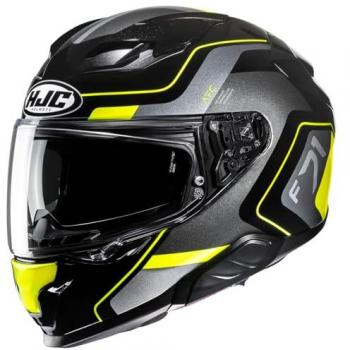 HJC Casco Integral F71 Arcan MC3H Negro-Amarillo Flúor