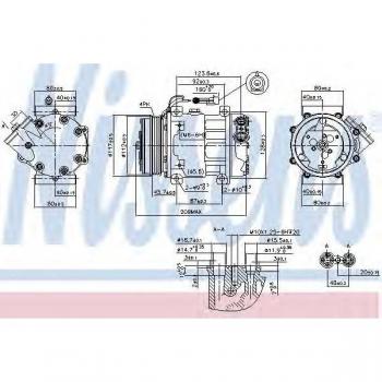 Compresor de aire acondicionado NISSENS 89347