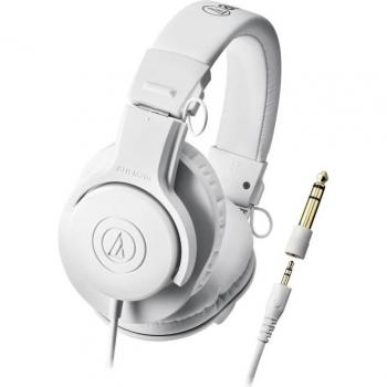 Audio-Technica ATH-M20X White Wired Over-Ear Closed-Back Pro Monitor Headphones