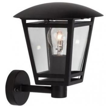 Lámpara de exterior Riley negra, E27 40W, IP44 - a prueba de salpicaduras