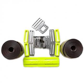 Cinturón Doble Completo Pikotech con Gomas para Adultos Unisex, Color Marrón, Talla Única