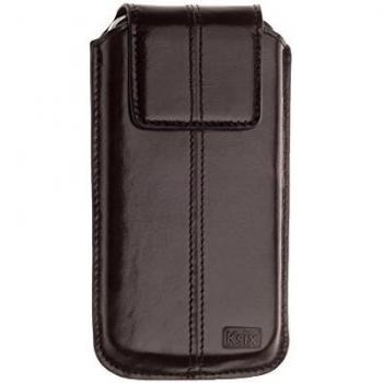 Ksix Funda Universal de Piel Colección Gold para Smartphone en Color Marrón