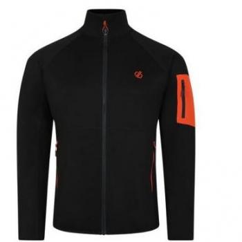 Dare 2b Men's Knitted Mountain Series Zip Through Fleece Black, Size: L - Sale