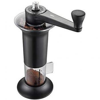 Molinillo de Café Manual Lorenzo - Negro - Con Mecanismo de Cerámica y Ajuste de Grado de Molido