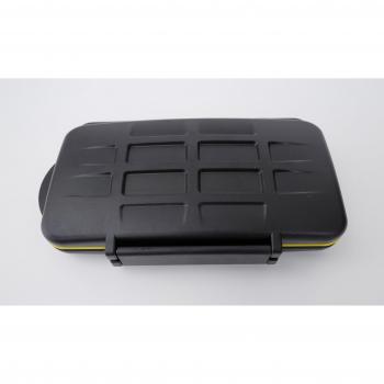 Ares Foto® Estuche impermeable Anti-choque para tarjetas de memorias 12 x tarjetas SD. Protección perfecta contra la humedad.