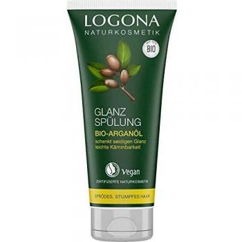 Logona Acondicionador Cabello Brillante con Aceite de Argán Bio, 200 ml
