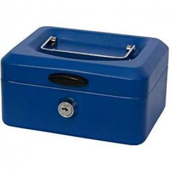 Bismark Caja CAUDALES C/Bandeja Y Cierre PQ. Azul, Negro, Estandar