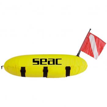 SEAC , Master Boya De Torpedo Con Bandera Para Buceo Pesca Submarina Y Edificio Unisex Adulto, Amarillo, Talla Única