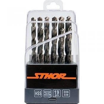 STHOR 21999 - giro conjunto broca HSS 1-10mm / 19pcs