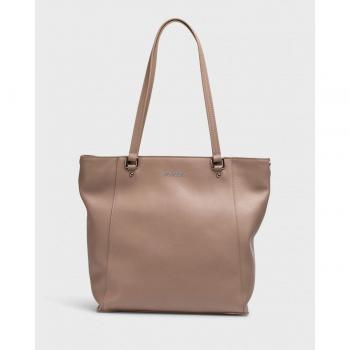 Bolso Shopper Wonders 46156 Poliuretano Beige Doble Bolsillo Interno