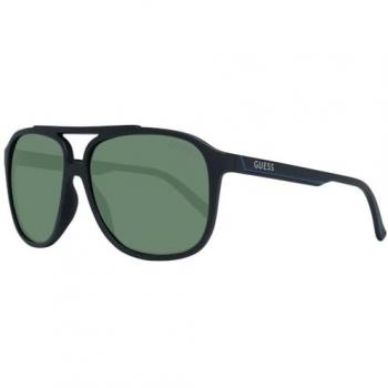 Guess Men's Aviator Sunglasses GF5084 6002N - Matte Black/Green, One Size