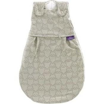 Saco de Dormir Liebmich Conejito de Peluche Verde con Algodón y Tencel 52/56 cm TOG 2.5