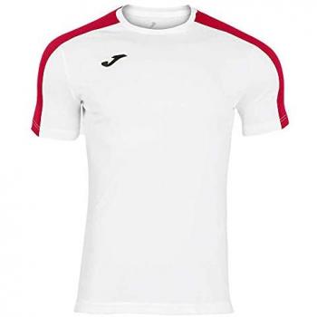 Joma Academy III Men's Short Sleeve T-Shirt White Red