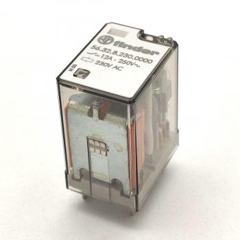 Relé de Potencia Finder 230VAC 2 Contactos Conmutados 12A