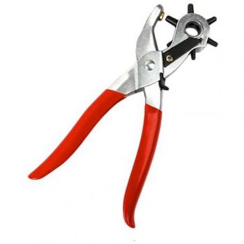 E9Q Multi Size Premium Quality agujeros de la correa de cuero durable de la perforadora de mano Alicates