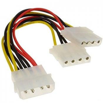 Gembird CC-PSU-1 - Cable de alimentación para CD/HDD/DVD, Y > 2x 4Pin Molex