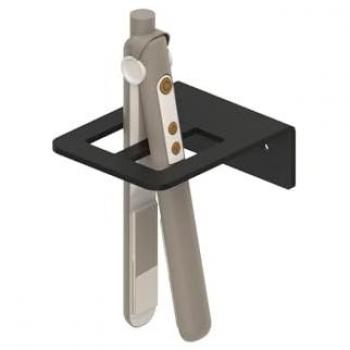 Soporte de Pared para Planchas de Pelo Vulcano Negro Mate