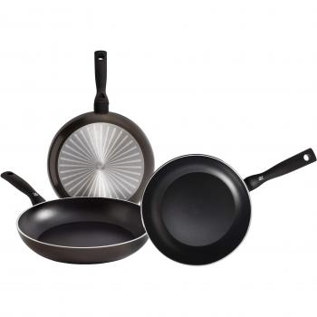 WMF Permadur Element - Set de 3 sartenes 20, 24 y 28 cm, de aluminio forjado, con antiadherente para todo tipo de cocinas incluido inducción, sin PFOA