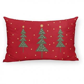 Funda cojín Navidad Laponia 44, tamaño 30x50 cm, 100% algodón, multicolor
