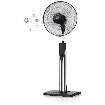 HJM VP577 Ventilador pie, 60 W, Plástico, 3 Velocidades, Negro