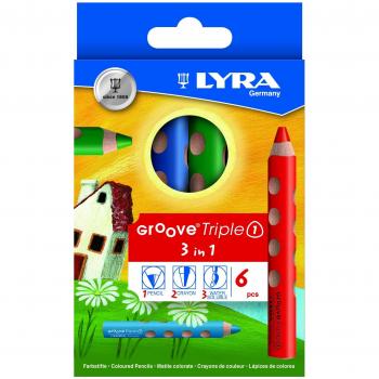 Lyra 3831060 - Pack de 6 lápices, Multicolor