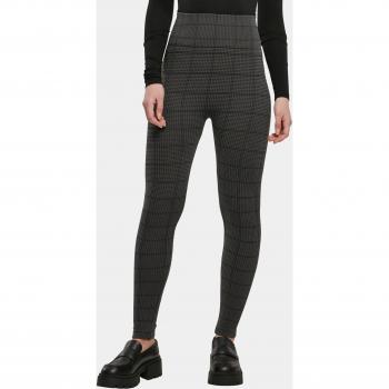 Urban Classics Women's Seamless Heritage Leggings - Grey Aspaltsquardcheck
