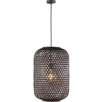 Lámpara Colgante Calla Negra Ø 40 cm E27 Diseño Moderno Bambú