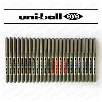 UB, 157 Eye Fine, bolígrafo de tinta líquida, juego de 24 unidades, con olla de sobremesa