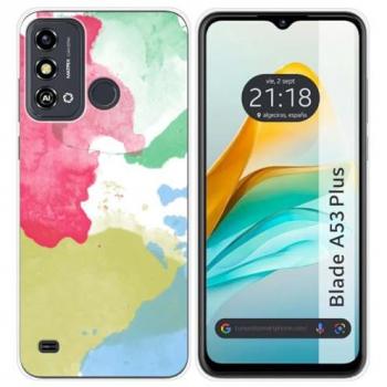 Funda de Silicona Acuarela 02 para ZTE Blade A53 Plus con Dibujos