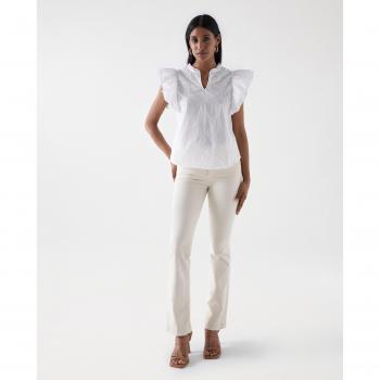 Vaquero campana de mujer Secret de tiro medio push in Salsa Jeans