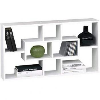 SB-Design 289-001 Lasse Estantería de Pared, Madera, Blanco, 85x16x47.5 cm