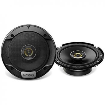 Kenwood Altavoces de Coche KFC-S1676EX - Altavoces de 3 vías, diámetro de 16 cm, potencia máxima de 330 W, color negro