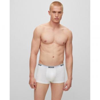 Pack de 3 boxers en algodón blanco BOSS