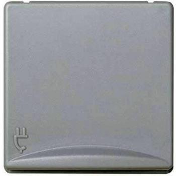 Simon 27490-37 - Base 2P+T Schuko Seguridad Con Tapa Emb.Tornillo Gris