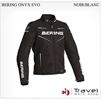 Chaqueta Bering - Onyx Evo - XXXL - negro/blanco - negro